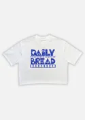 MOOSH DISTRESSED CROP TEE - ROYAL