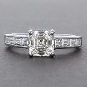 1.45 ct Royal Asscher Diamond Engagement Ring