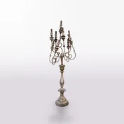 1800 French Chandelier Floor Lamp
