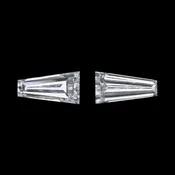 0.22ct F-G VS2 NATURAL DIAMOND TAPERED BAGUETTE PAIR LOOSE ACCENT STONES
