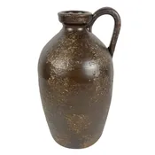13″ Ceramic Pitcher with Handle, Coffee