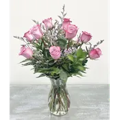 One Dozen Lavender Roses