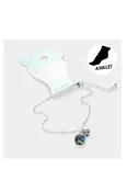 Abalone Cut Out Metal Sand Dollar Anklet