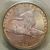 1857 Flying Eagle Cent, Snow-16, PCGS/CAC MS-64 — Tipsico Coin
