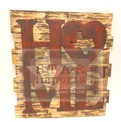 HOME SQUARE WOOD WALL ART