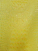 Alligator Vinyl 3D Embossed - Yellow — Textile Discount Outlet