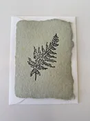 Elegant Fern Greeting Card - Eco-Friendly Handcrafted DesignCardsFloras Avenue