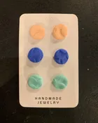 3 Pack Dot Stud Earrings
