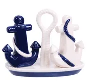 Anchor Salt & Pepper Shakers On Base