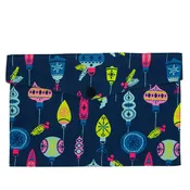 Blue Christmas Balls - Fabric Envelope
