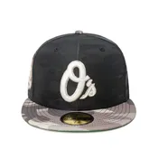 Baltimore Orioles Alternate 30th Anniversary Stadium Patch 59Fifty Fitted (Black Tonal Camo)