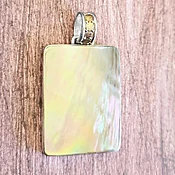 22K Vermeil & Silver Natural Golden Shell Pendant