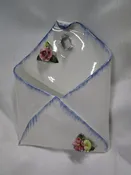 Vintage Capodimonte Italy Folded Floral Envelope Wall Pocket