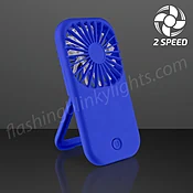 Blue Fan with Kickstand, 2-Speed, Non-Light Up