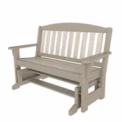 DURAWOOD® Poly Heritage Woodgrain Glider Bench
