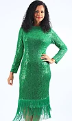 Diana Green Dress 8564 Holiday 2022