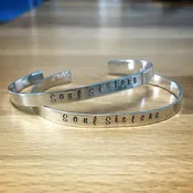 Sterling Silver Cuff Bracelet – Personalized Words