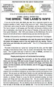 BRIDE, The Lamb's Wife