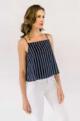 Hazel Striped Crop Top
