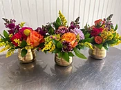 5 Gold or White Pots Dainty Mixes - Best flower delivery in Austin TX | Blackbird Floral