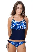 Loco Boutique 3D Flower Flounce Front Tankini