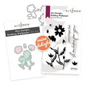 Mini Delight: Budding Wallpaper Stamp & Die Set