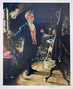 Norman Rockwell 1976 Top Hat and Tails Signed Limited Edition Lithograph