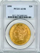 1890 $20 PCGS AU58 - Liberty Coins of Richmond, Virginia