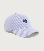 Antonie Club Cap in Xenon Blue Pinstripe