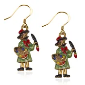 Artist Painter Charm Earrings