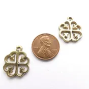 Adinkara Pendants, Brass, Nyame Dua, Small, 19mm long, Sold Individually