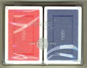 100% Plastic Playing Cards Turbo Deck Setup Red & Blue