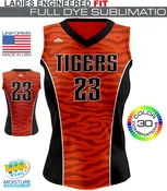 1054 | Tiger Full Dye Sublimation Softball Jersey (lettering included)