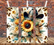 Cowgirl Hat - Tumbler Wrap Transfer
