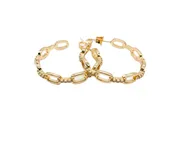 24K Gold Loop Hoops