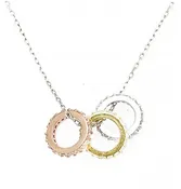 Sterling-Silver Triple Pendant-Necklace