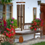 Large Bronze Woodstock Windchime - Amazing Grace