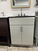 Bertch 24" Riverside Vanity w/ Black Granite Countertop — J&D Whirlpool Kitchen & Bath Outlet