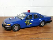 1/24th scale Michigan State Police 1996 Ford Crown Victoria model (LOOSE - no packaging)
