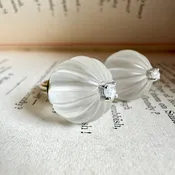 Carved Rock Crystal Dome Ring