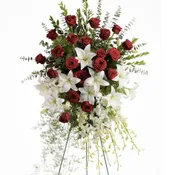 Lily and Rose Tribute Spray