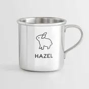 Personalized Heirloom Baby Cup - Bunny