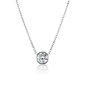 Bezel Diamond Pendant