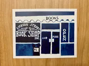 Blue DSB Postcard — Dickson St. Bookshop