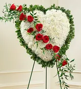 Always in My Heart Floral Heart – Red