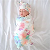 Copper Pearl - Knit Swaddle Blanket - Bloom