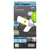 3011436 300 Watt Equivalence E26 Medium LED Speaker Bulb, Bright White