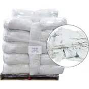 Recycled White Cotton Rags - 40 Anti-Slip 25lb Bags