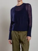 Adrian Crewneck in Dulce Knitwear - Navy