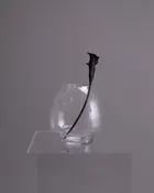 Round Pedestal Glass Vase
